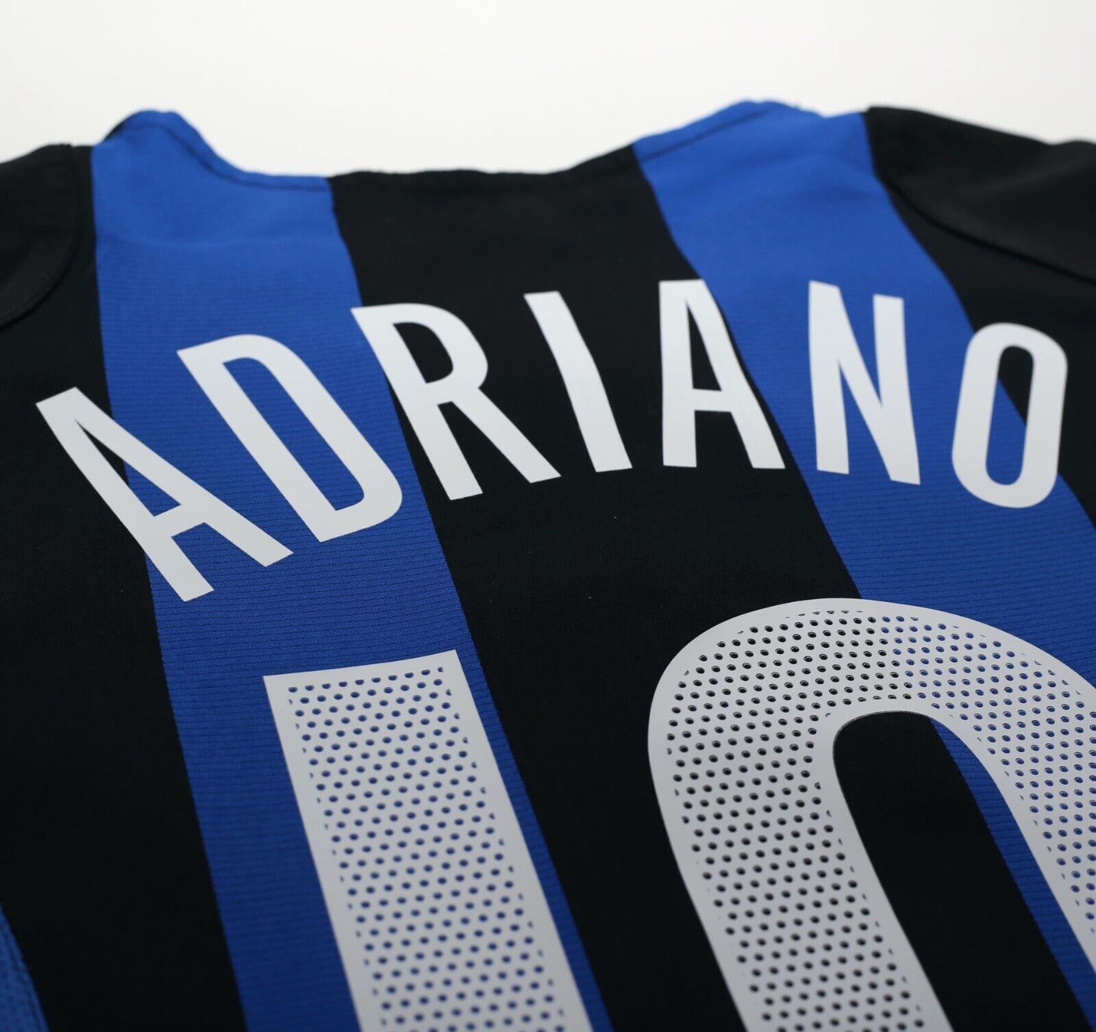 2004/05 ADRIANO #10 Inter Milan Vintage Nike Home Football Shirt (S)