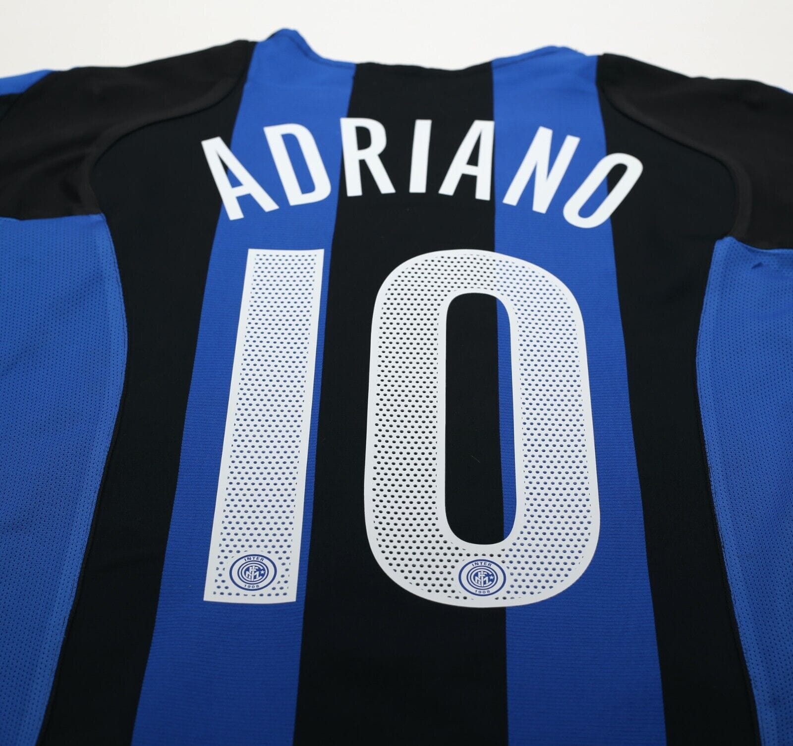 2004/05 ADRIANO #10 Inter Milan Vintage Nike Home Football Shirt (S)