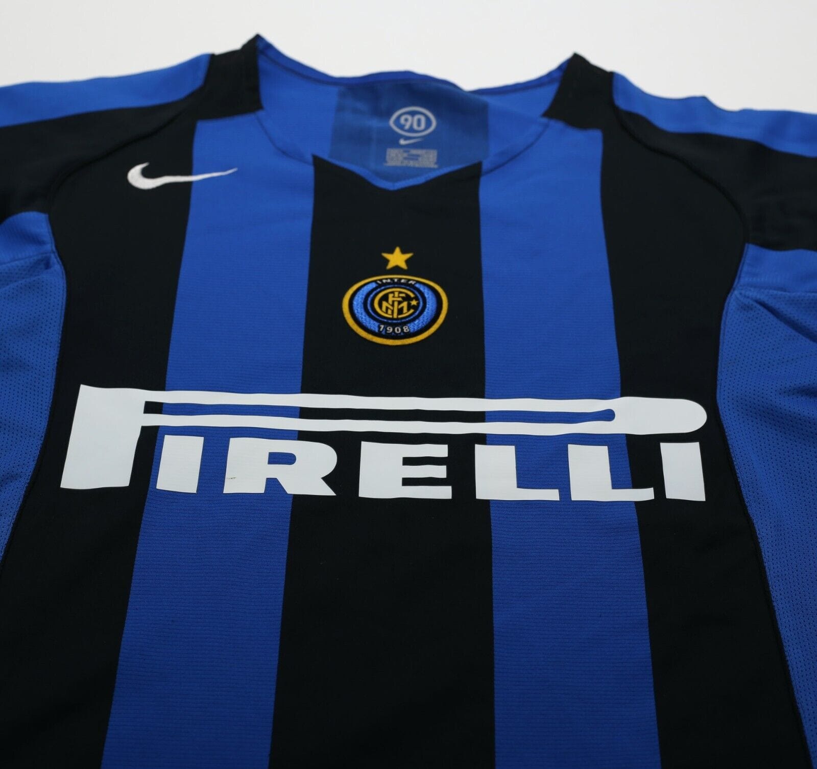 2004/05 ADRIANO #10 Inter Milan Vintage Nike Home Football Shirt (S)