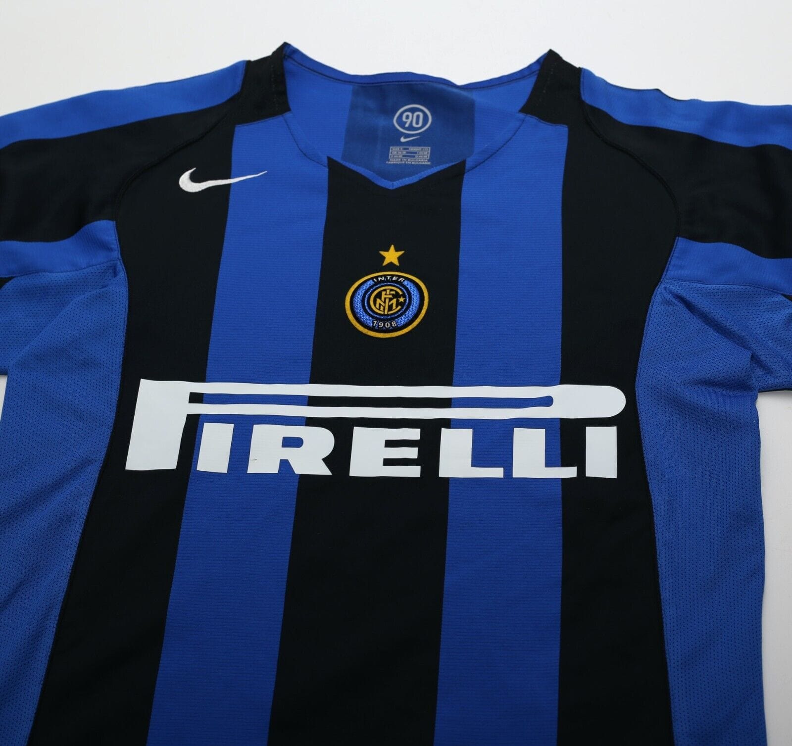 2004/05 ADRIANO #10 Inter Milan Vintage Nike Home Football Shirt (S)
