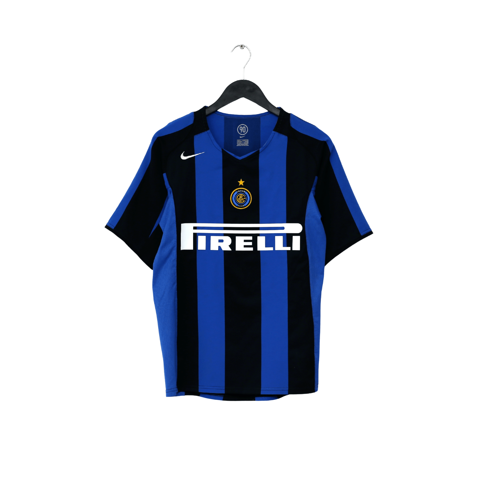 2004/05 ADRIANO #10 Inter Milan Vintage Nike Home Football Shirt (S)