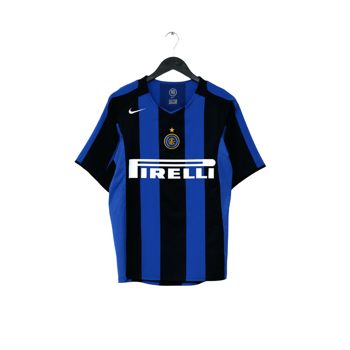 2004/05 ADRIANO #10 Inter Milan Vintage Nike Home Football Shirt (S)