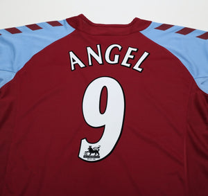 2004/05 ANGEL 9 Aston Villa Vintage Hummel Home Football Shirt (S/M)