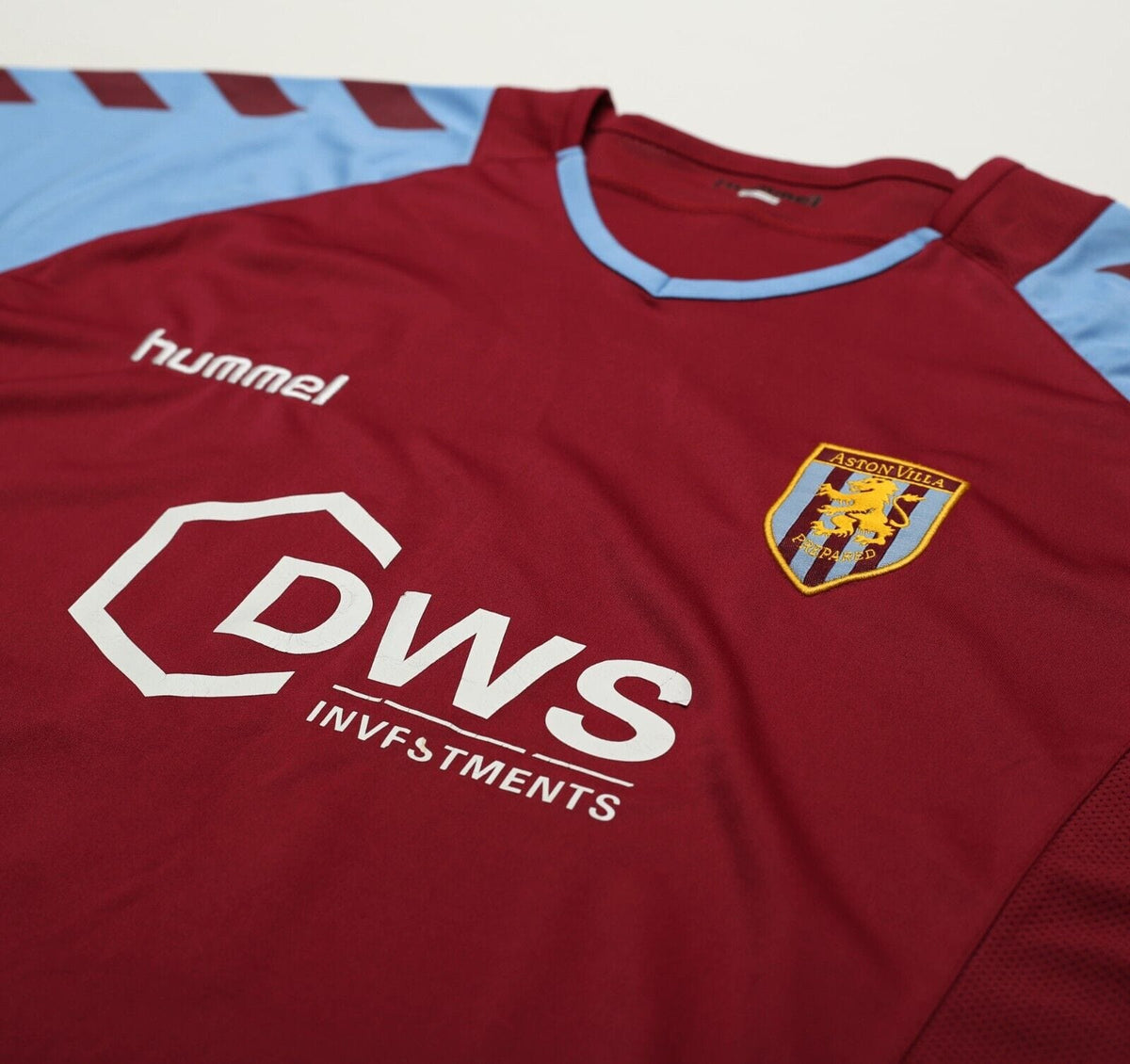 2004/05 ANGEL 9 Aston Villa Vintage Hummel Home Football Shirt (S/M)