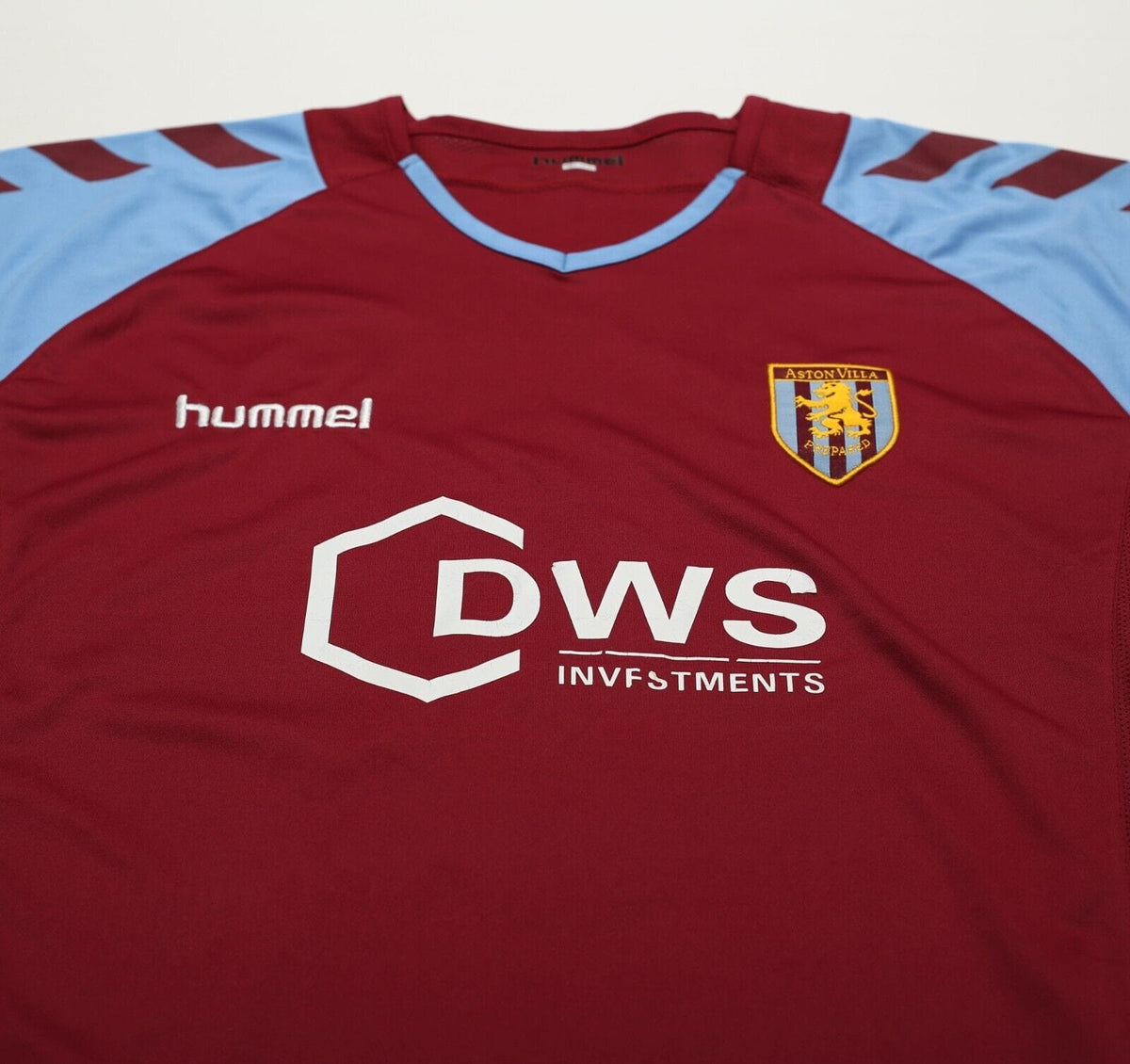2004/05 ANGEL 9 Aston Villa Vintage Hummel Home Football Shirt (S/M)