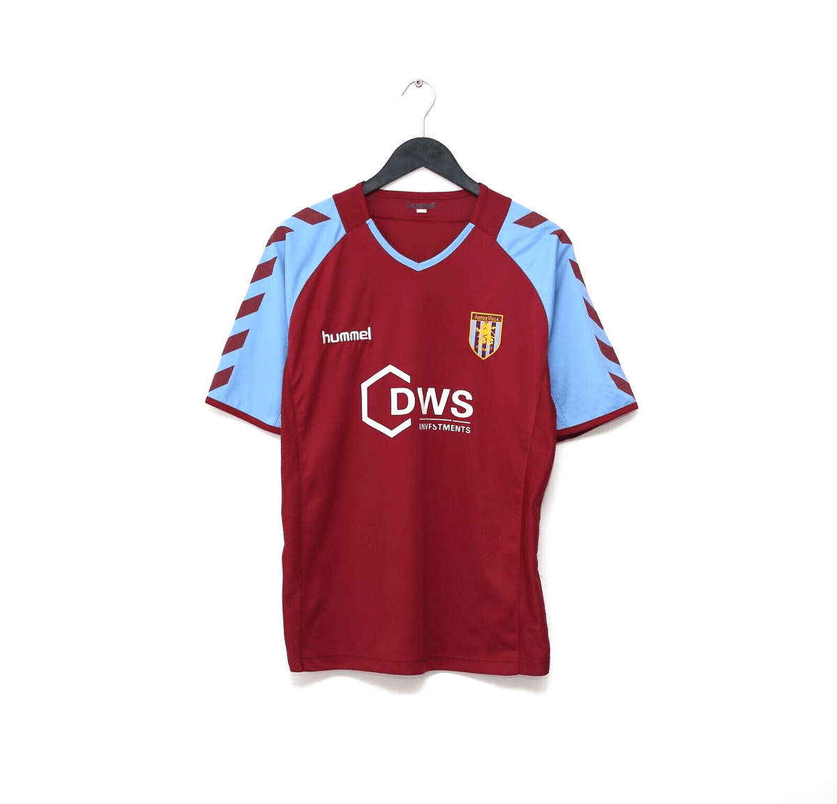 2004/05 ANGEL 9 Aston Villa Vintage Hummel Home Football Shirt (S/M)