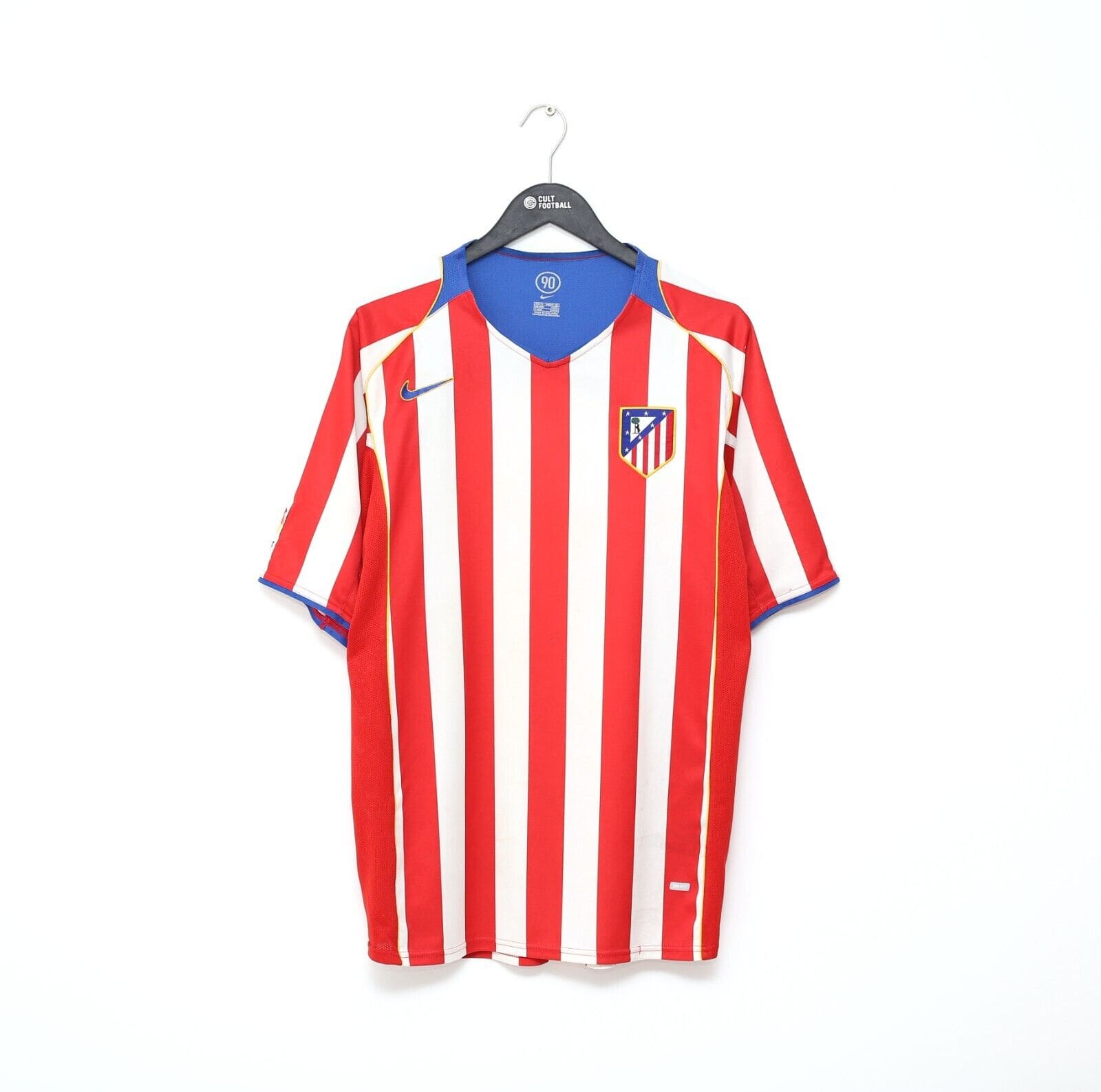 2004/05 ATLETICO MADRID Vintage Nike Home Football Shirt Jersey (XL)