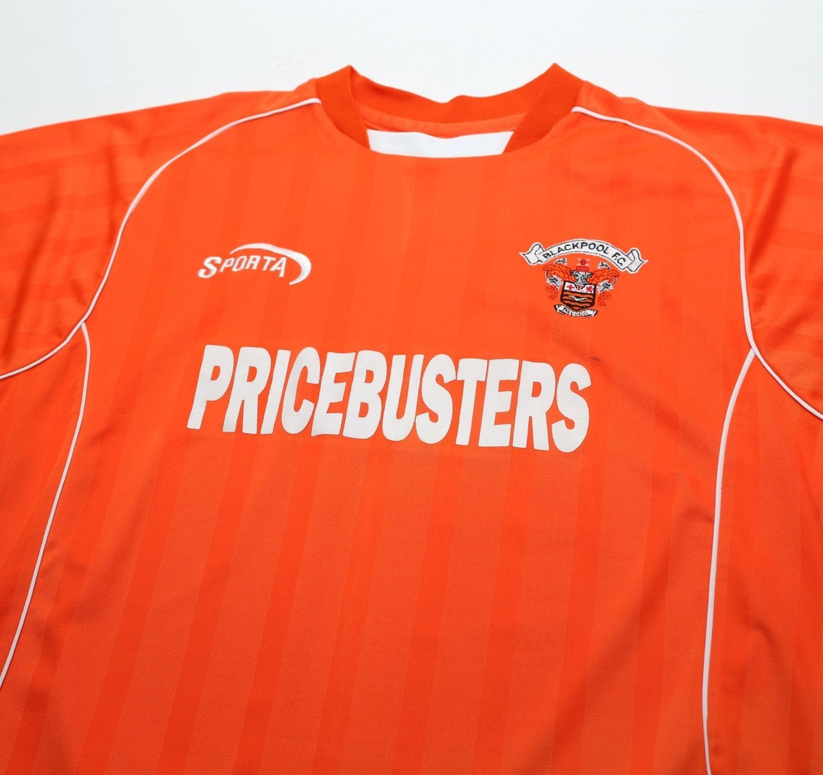2004/05 BLACKPOOL Vintage Sparta Sports Home Football Shirt (L)
