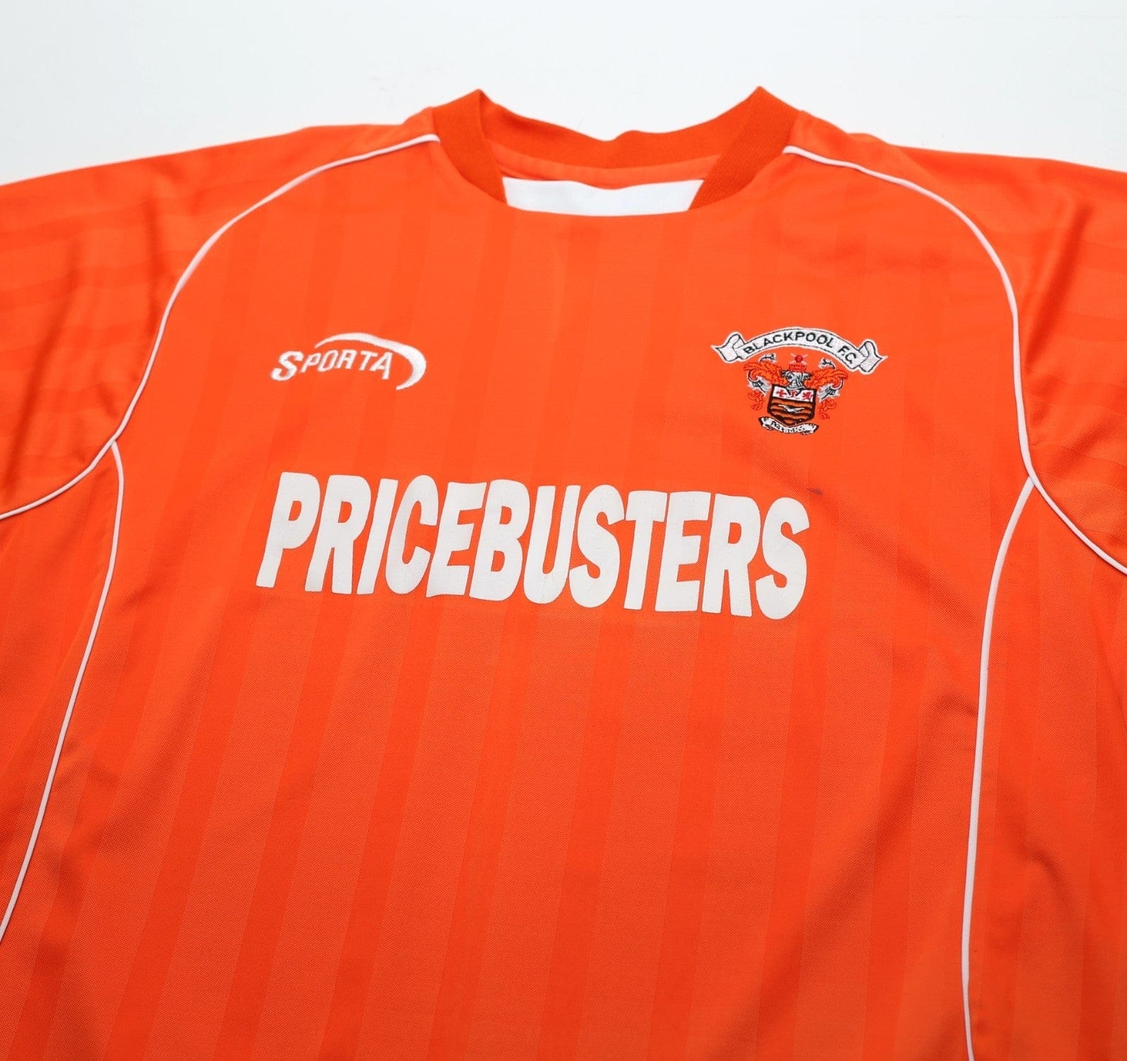 2004/05 BLACKPOOL Vintage Sparta Sports Home Football Shirt (L)