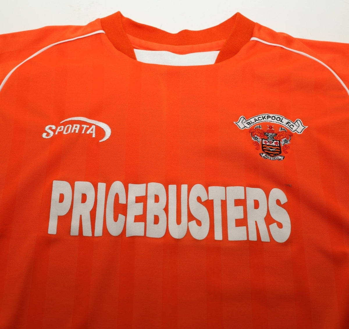 2004/05 BLACKPOOL Vintage Sparta Sports Home Football Shirt (L)