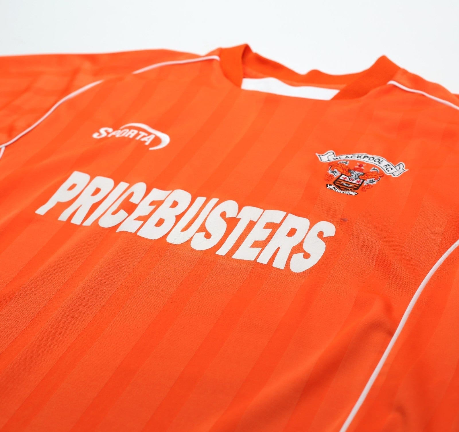 2004/05 BLACKPOOL Vintage Sparta Sports Home Football Shirt (L)