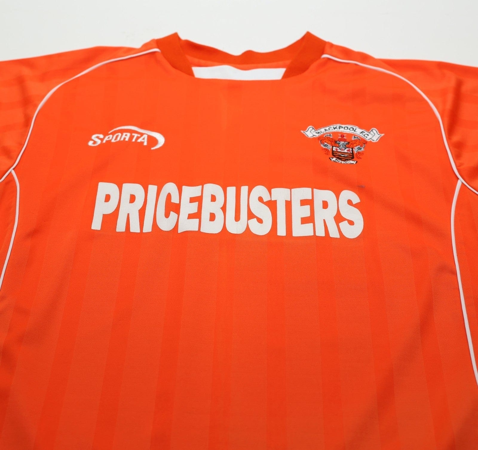 2004/05 BLACKPOOL Vintage Sparta Sports Home Football Shirt (L)