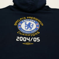 2004/05 Chelsea Vintage Umbro Premier League Champions Football Hoodie (XL)