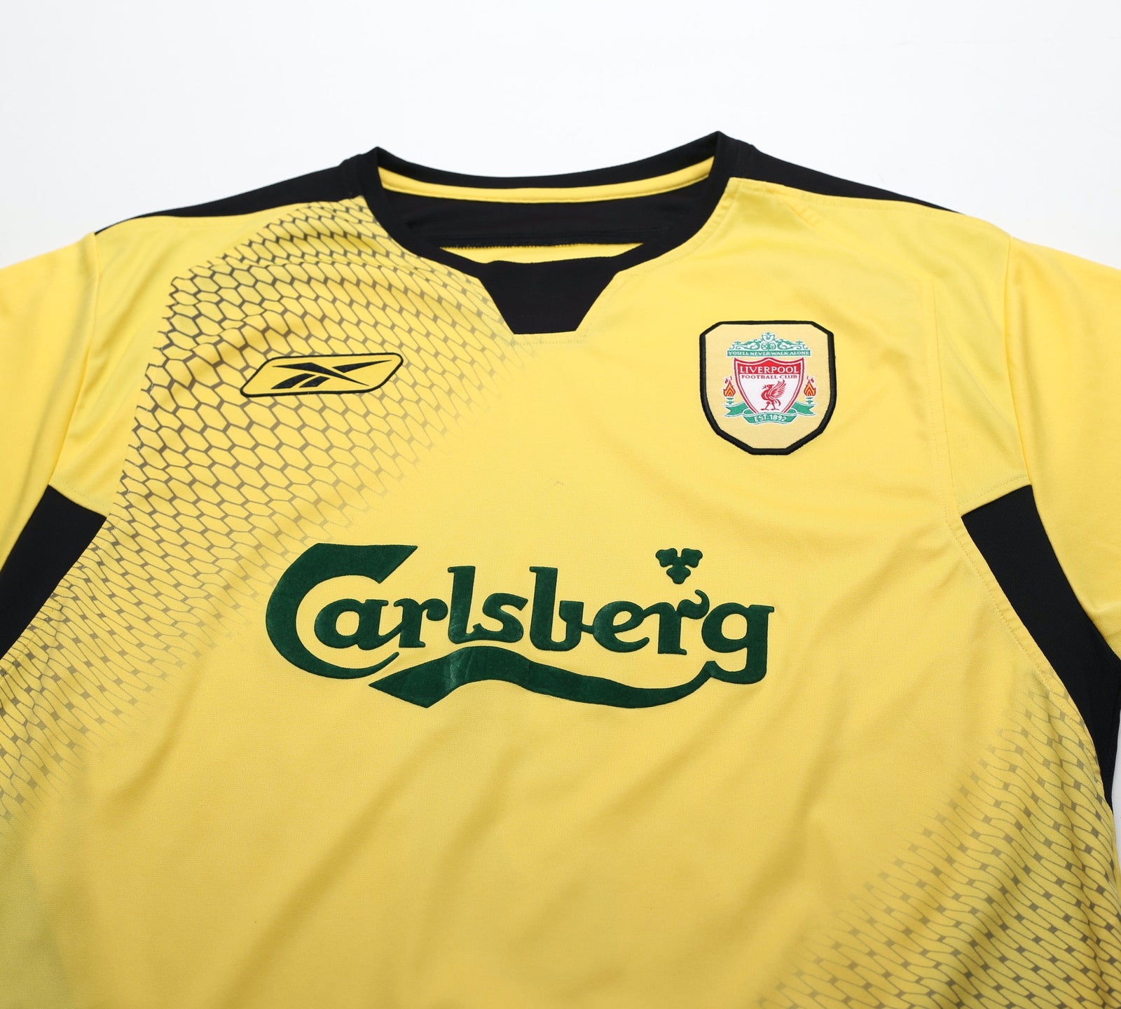 2004/05 CISSE #9 Liverpool Vintage Reebok Away Football Shirt Jersey (M)