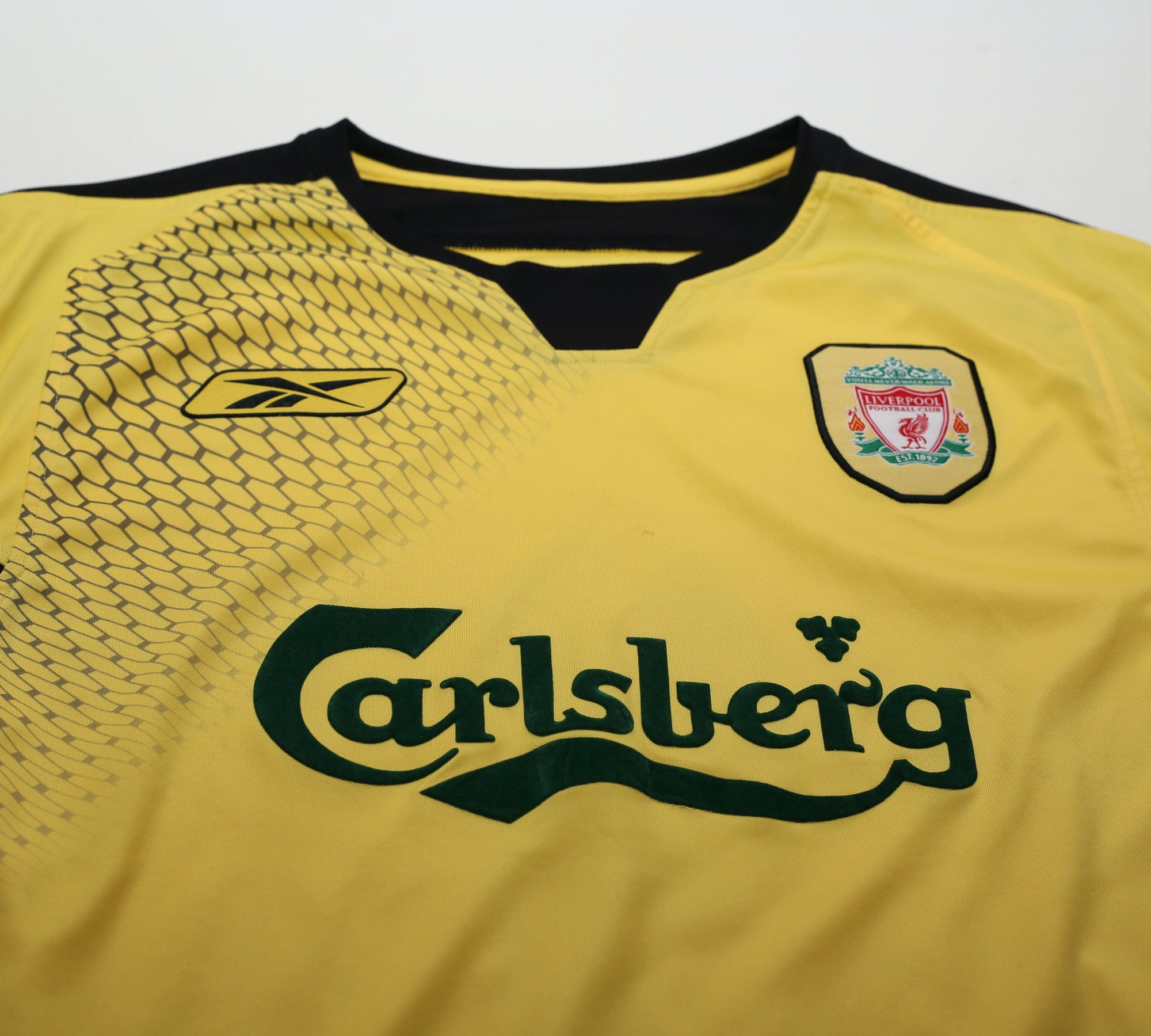 2004/05 CISSE #9 Liverpool Vintage Reebok Away Football Shirt Jersey (M)