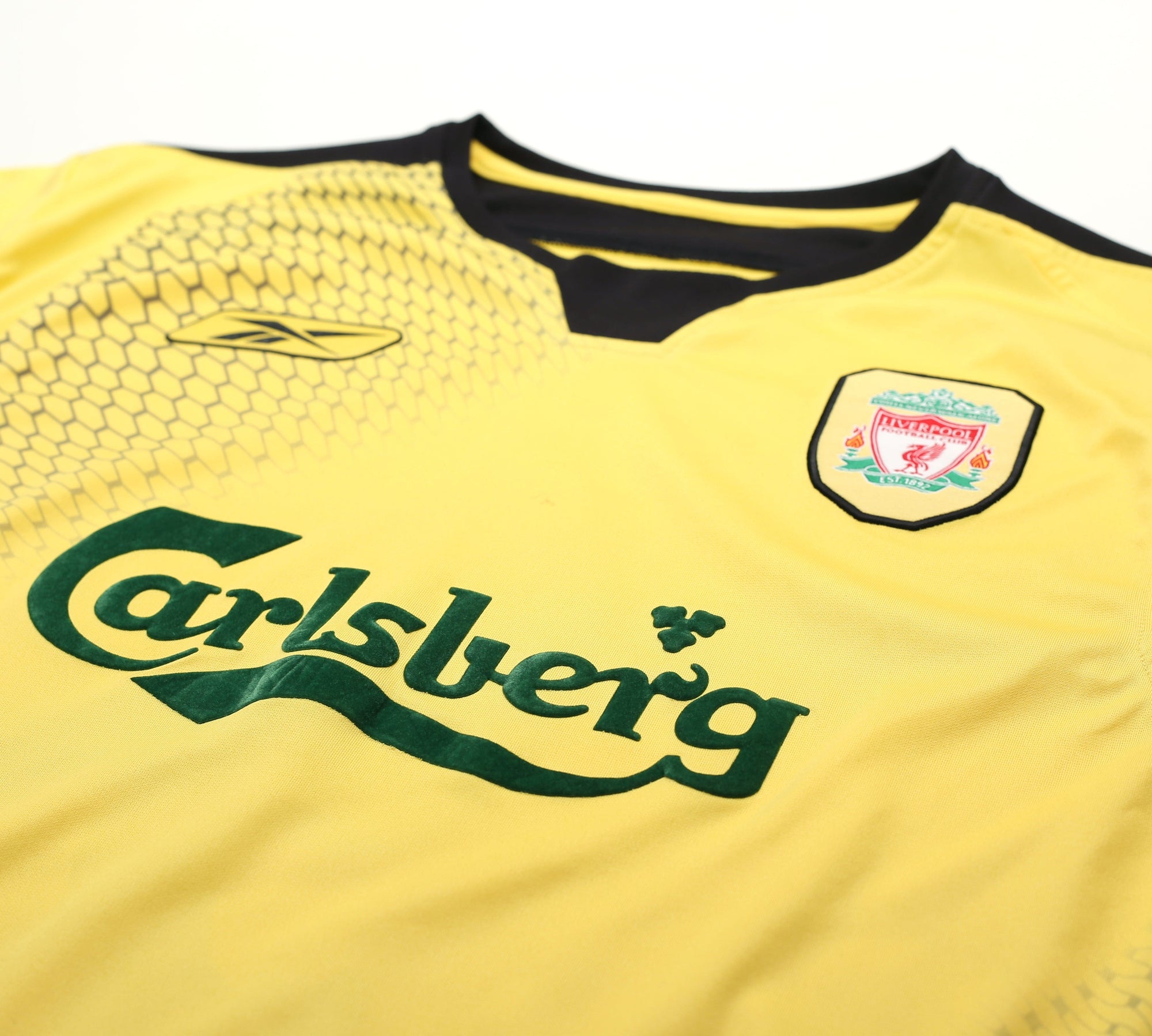 2004/05 CISSE #9 Liverpool Vintage Reebok Away Football Shirt Jersey (M)