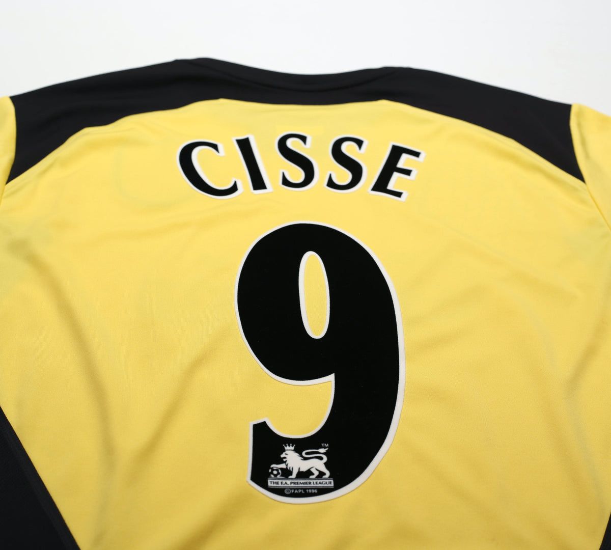 2004/05 CISSE #9 Liverpool Vintage Reebok Away Football Shirt Jersey (M)