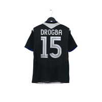 2004/05 Drogba #15 Chelsea Vintage Umbro UCL Away Football Shirt (S)