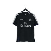 2004/05 Drogba #15 Chelsea Vintage Umbro UCL Away Football Shirt (S)