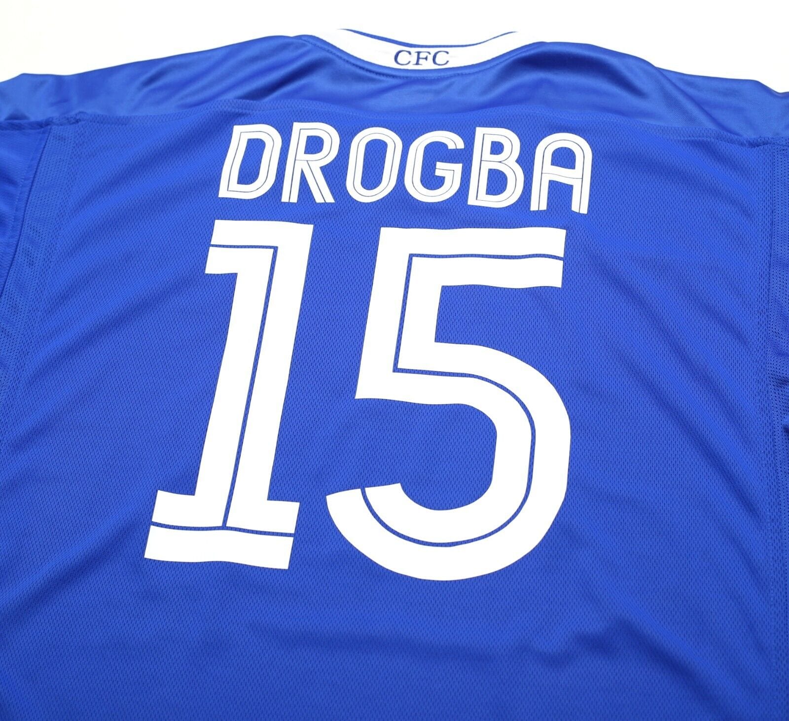 2004/05 DROGBA #15 Chelsea Vintage Umbro UCL Home Football Shirt Jersey (L)