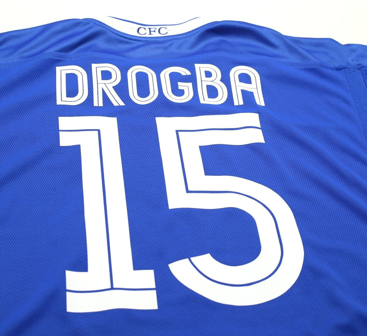 2004/05 DROGBA #15 Chelsea Vintage Umbro UCL Home Football Shirt Jersey (L)