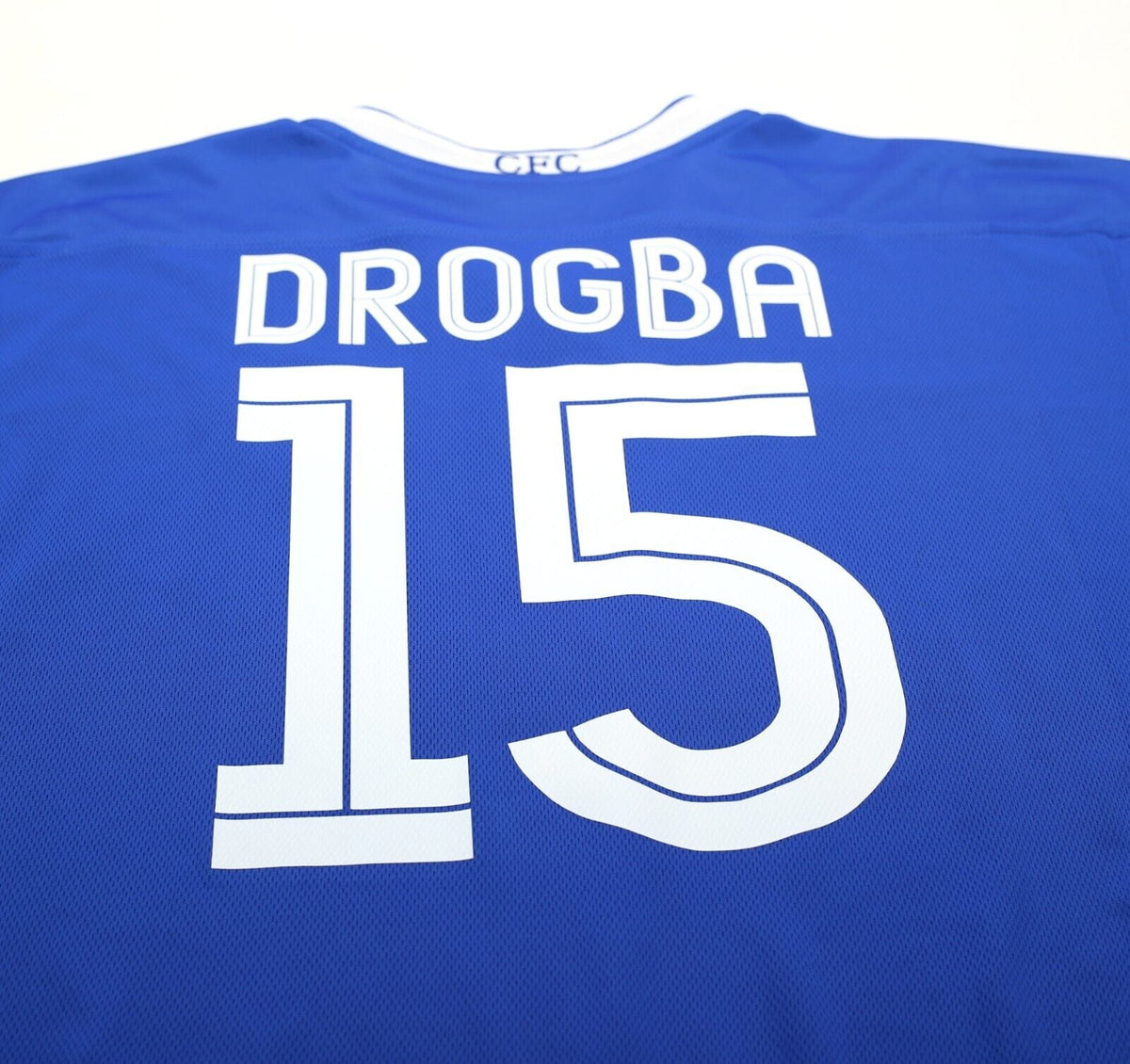 2004/05 DROGBA #15 Chelsea Vintage Umbro UCL Home Football Shirt Jersey (XL)