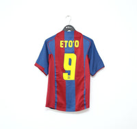 2004/05 ETO'O #9 Barcelona Vintage Nike Home Football Shirt Jersey (S)