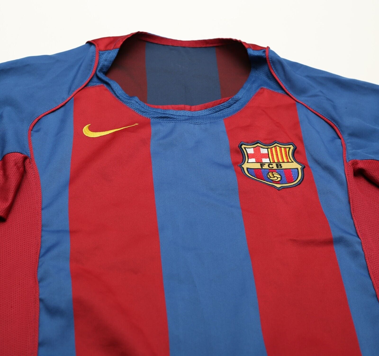 2004/05 ETO'O #9 Barcelona Vintage Nike Home Football Shirt Jersey (S)