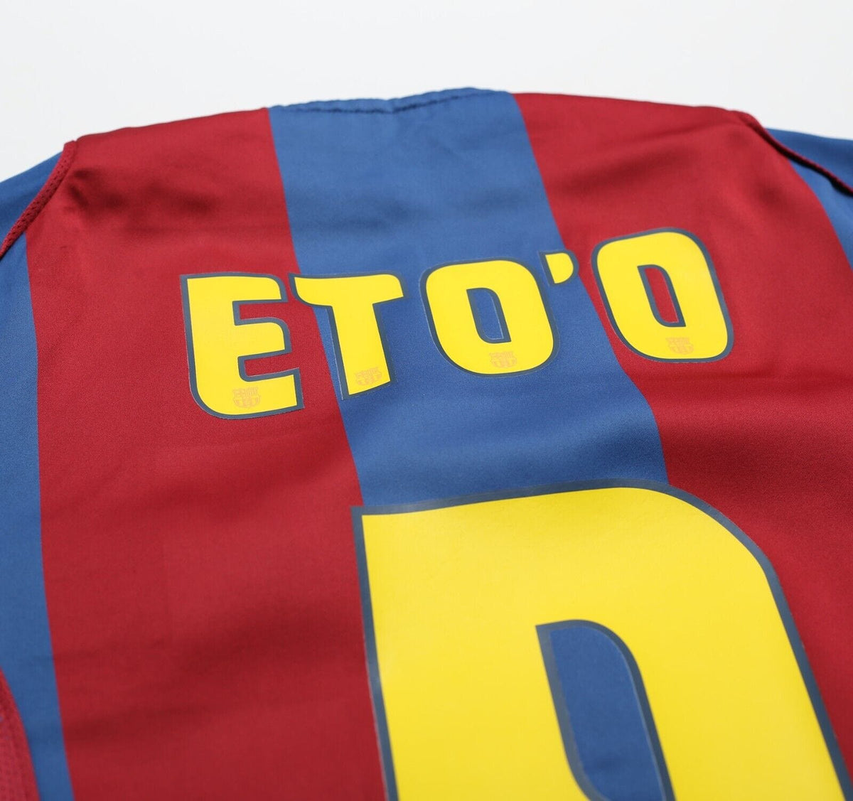 2004/05 ETO'O #9 Barcelona Vintage Nike Home Football Shirt Jersey (S)