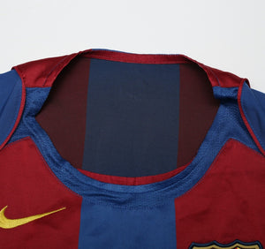 2004/05 ETO'O #9 Barcelona Vintage Nike Home Football Shirt Jersey (S)