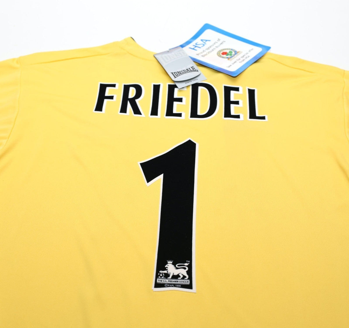 2004/05 FRIEDEL #1 Blackburn Rovers Vintage Lonsdale GK Football Shirt (S) BNWT