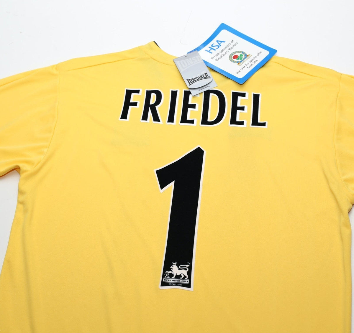 2004/05 FRIEDEL #1 Blackburn Rovers Vintage Lonsdale GK Football Shirt (S) BNWT