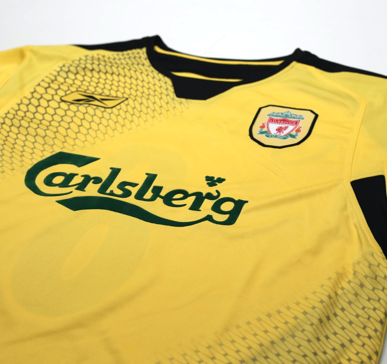 2004/05 GERRARD #8 Liverpool Vintage Reebok European Away Football Shirt (M)