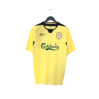 2004/05 GERRARD #8 Liverpool Vintage Reebok European Away Football Shirt (M)