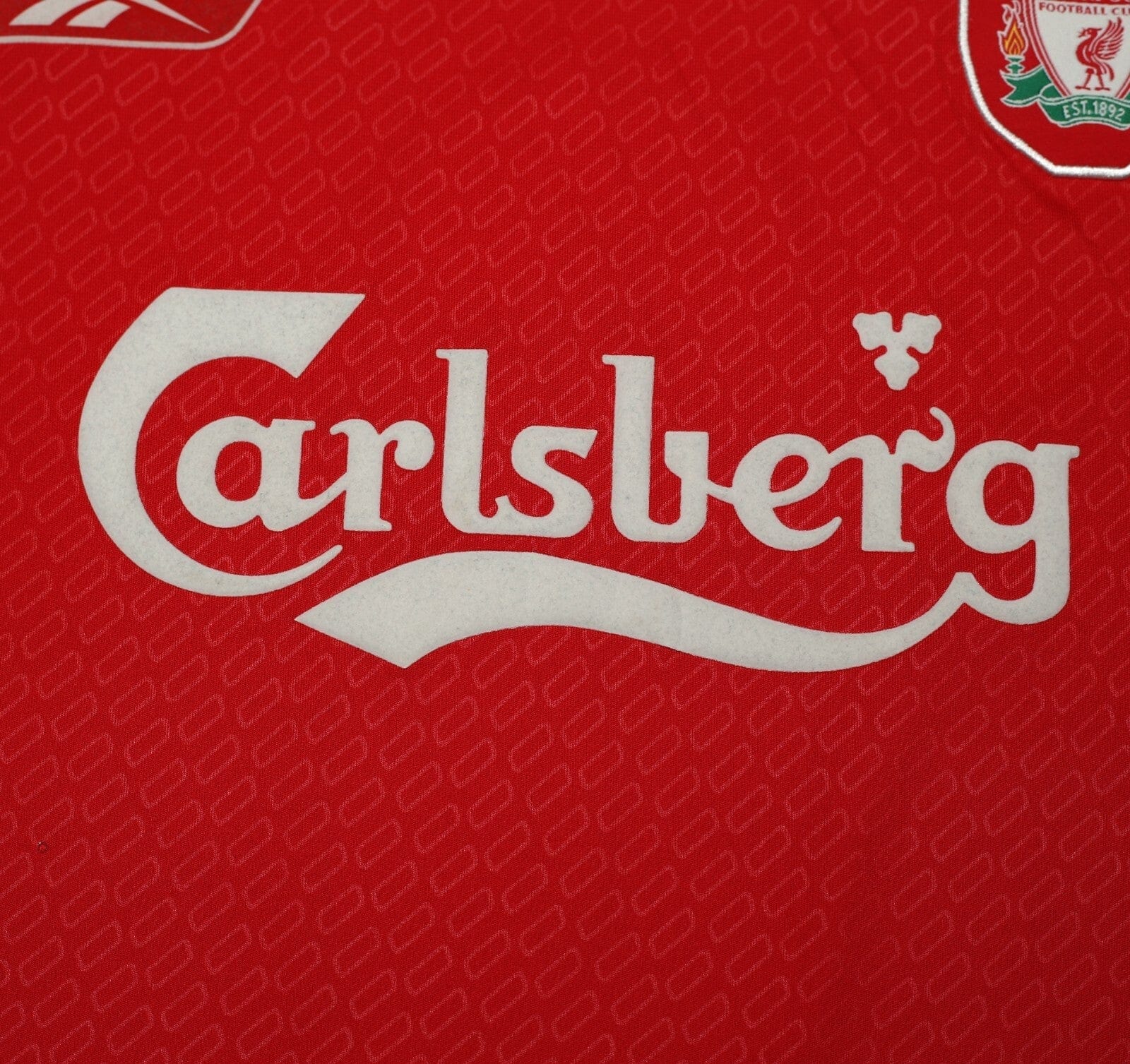 2004/05 GERRARD #8 Liverpool Vintage Reebok European Home Football Shirt (L)