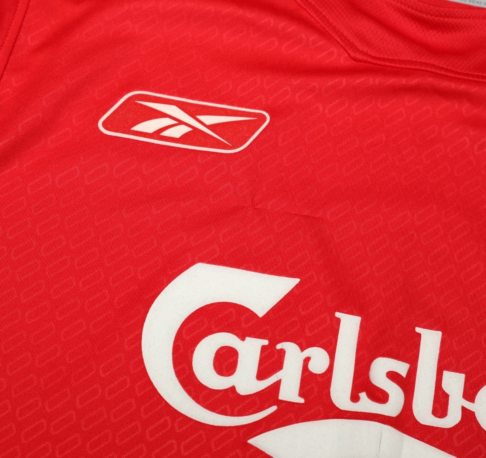 2004/05 GERRARD #8 Liverpool Vintage Reebok European Home Football Shirt (L)