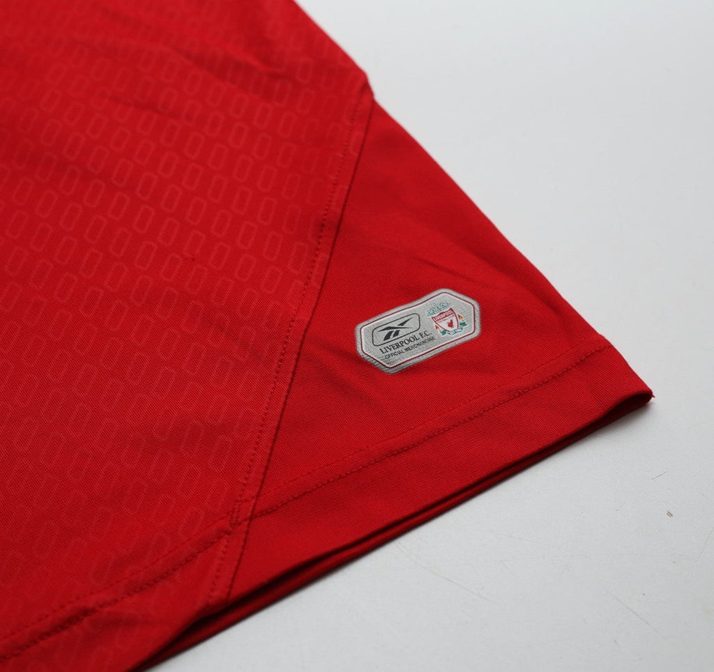 2004/05 GERRARD #8 Liverpool Vintage Reebok European Home Football Shirt (L)