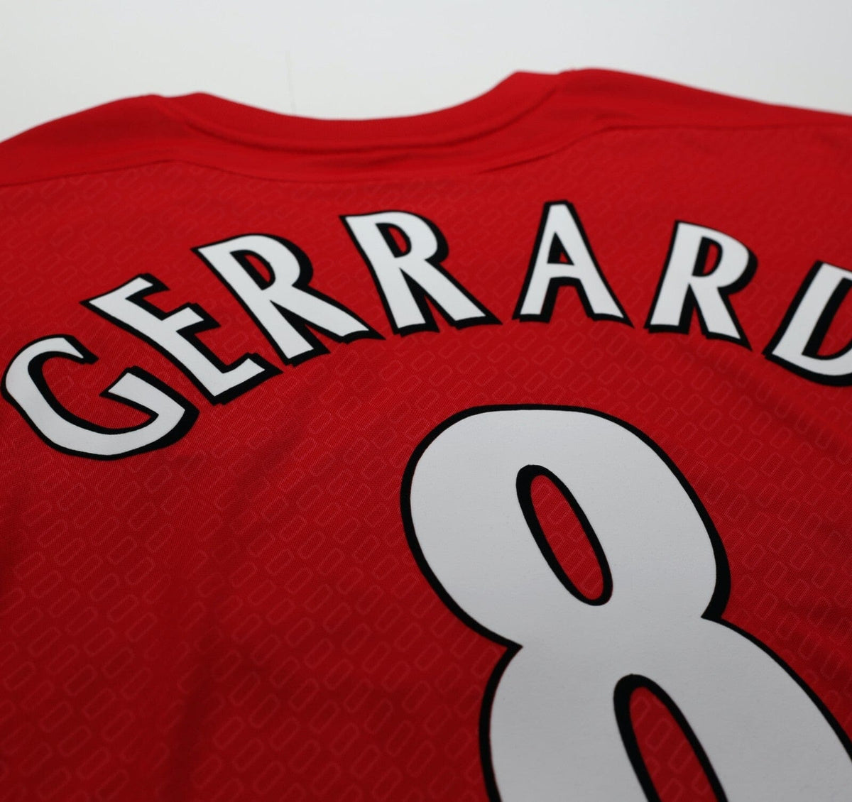 2004/05 GERRARD #8 Liverpool Vintage Reebok European Home Football Shirt (M)