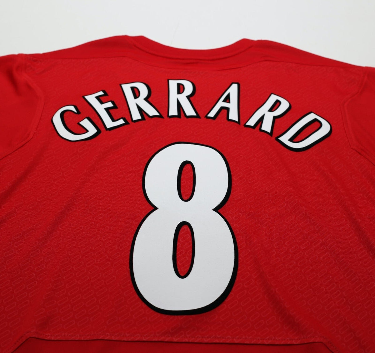2004/05 GERRARD #8 Liverpool Vintage Reebok European Home Football Shirt (M)
