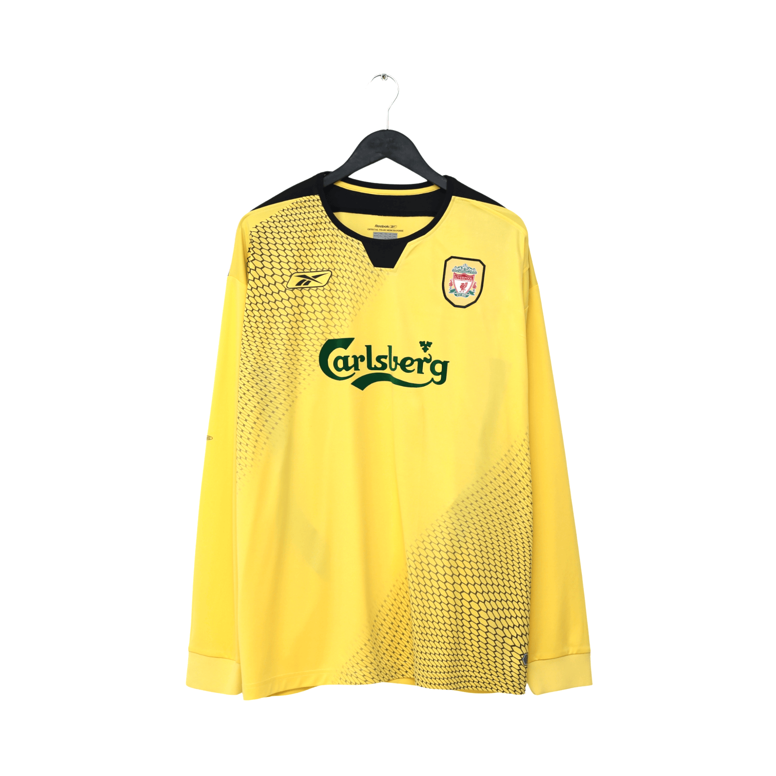 2004/05 Gerrard #8 Liverpool Vintage Reebok L/S Away Football Shirt (XXL)