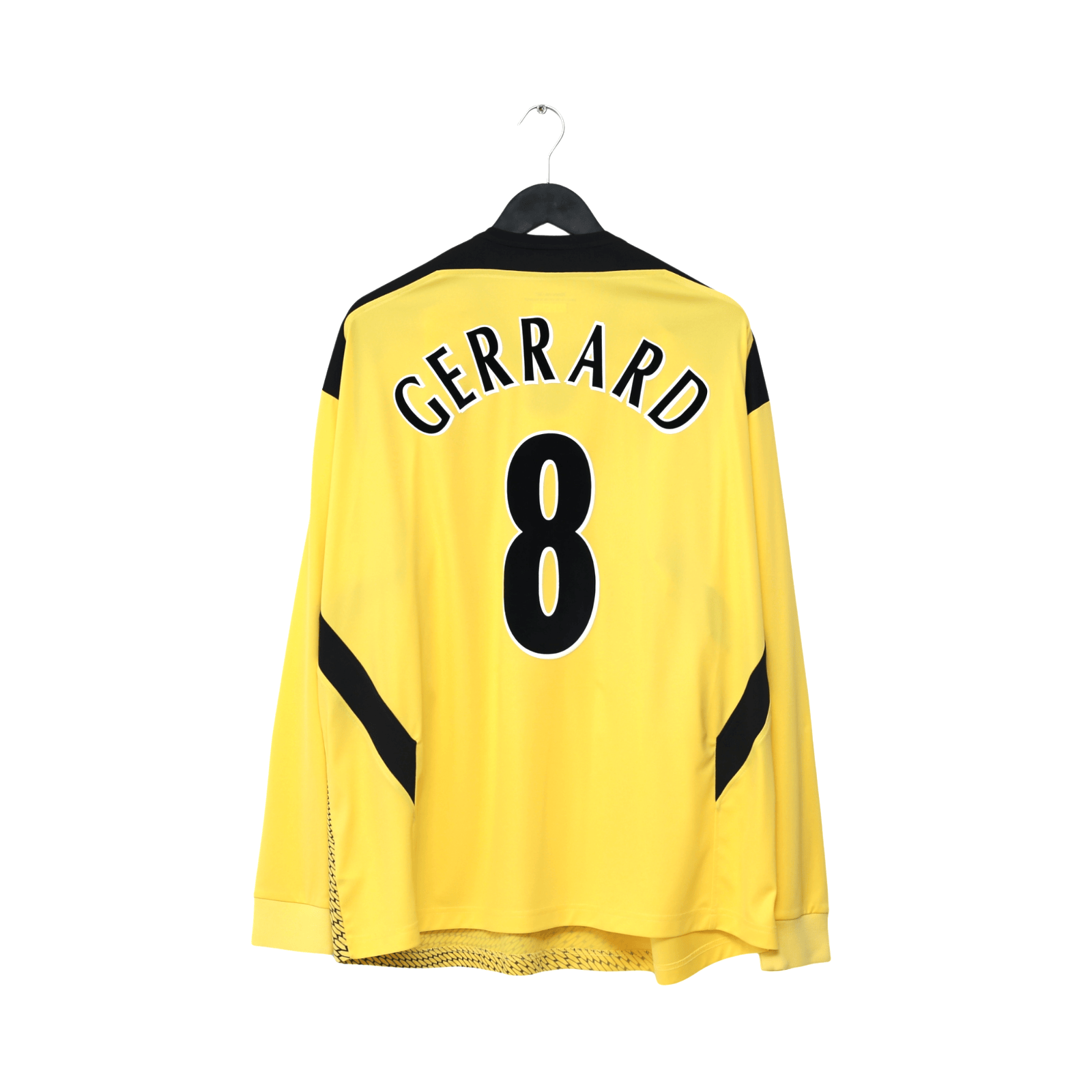 2004/05 Gerrard #8 Liverpool Vintage Reebok L/S Away Football Shirt (XXL)