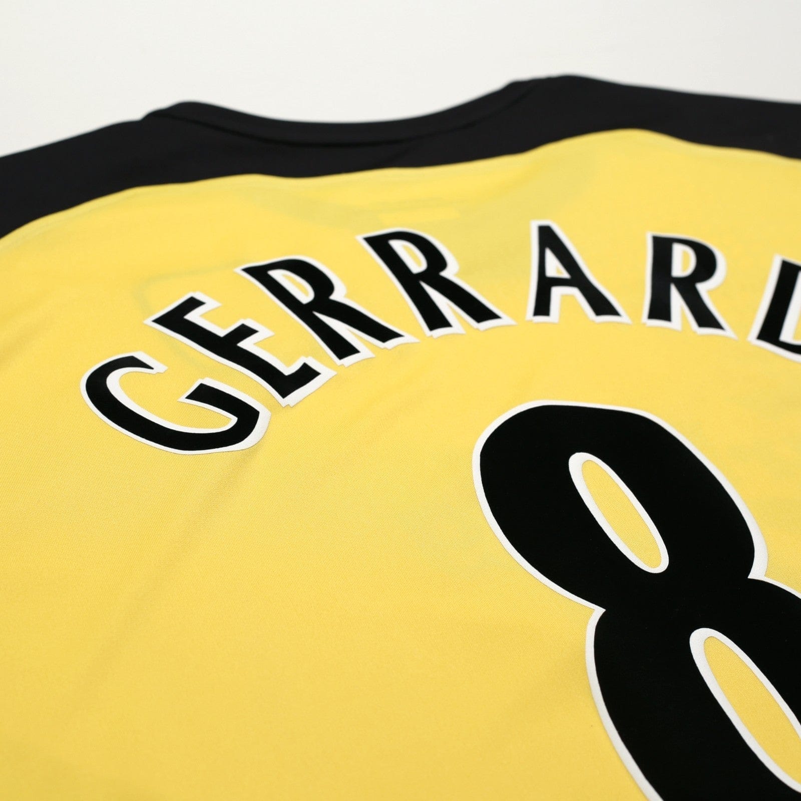 2004/05 Gerrard #8 Liverpool Vintage Reebok L/S Away Football Shirt (XXL)