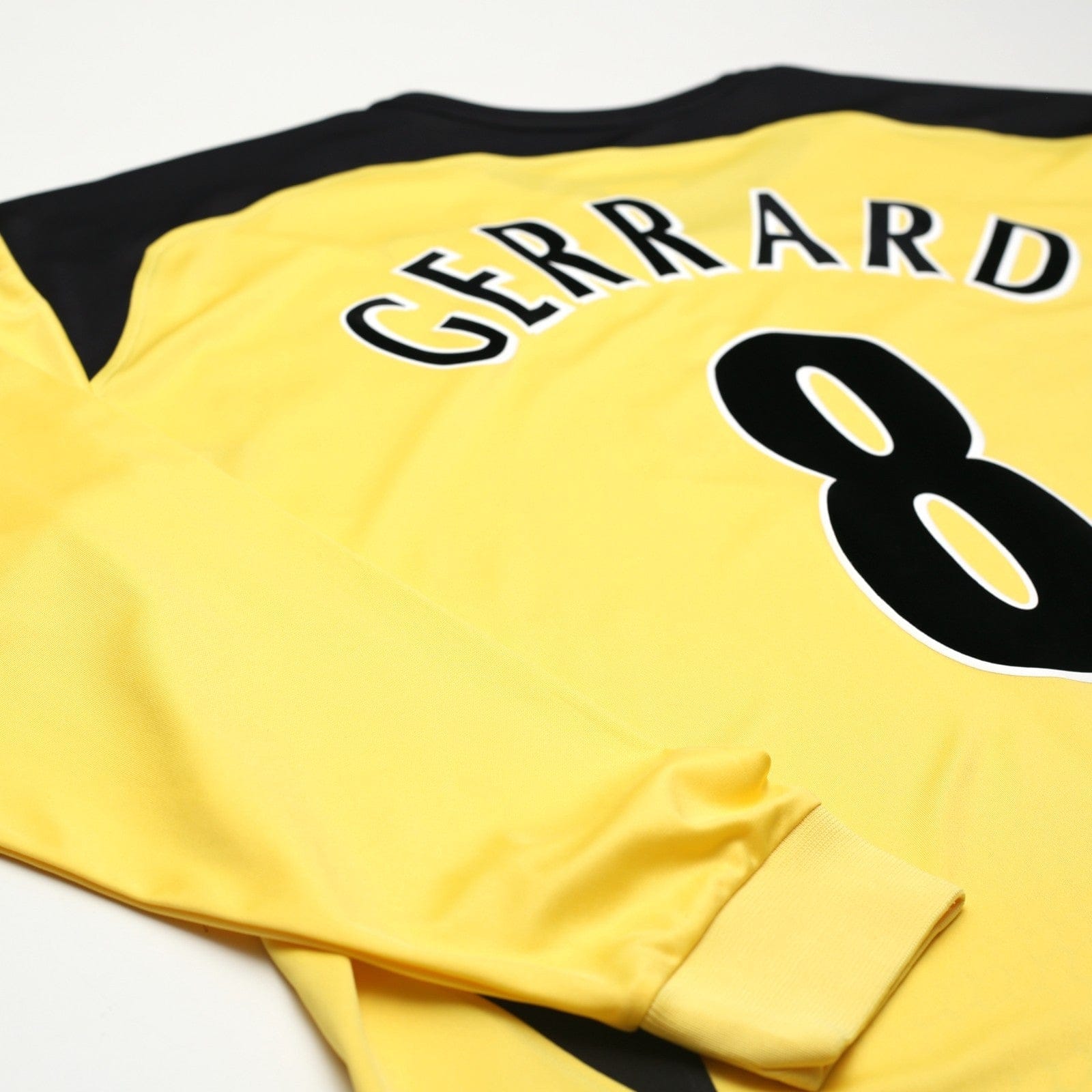 2004/05 Gerrard #8 Liverpool Vintage Reebok L/S Away Football Shirt (XXL)