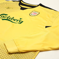 2004/05 Gerrard #8 Liverpool Vintage Reebok L/S Away Football Shirt (XXL)