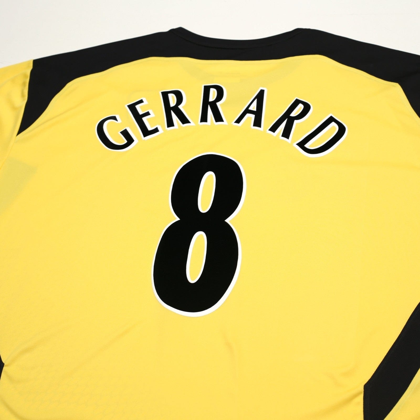 2004/05 Gerrard #8 Liverpool Vintage Reebok L/S Away Football Shirt (XXL)