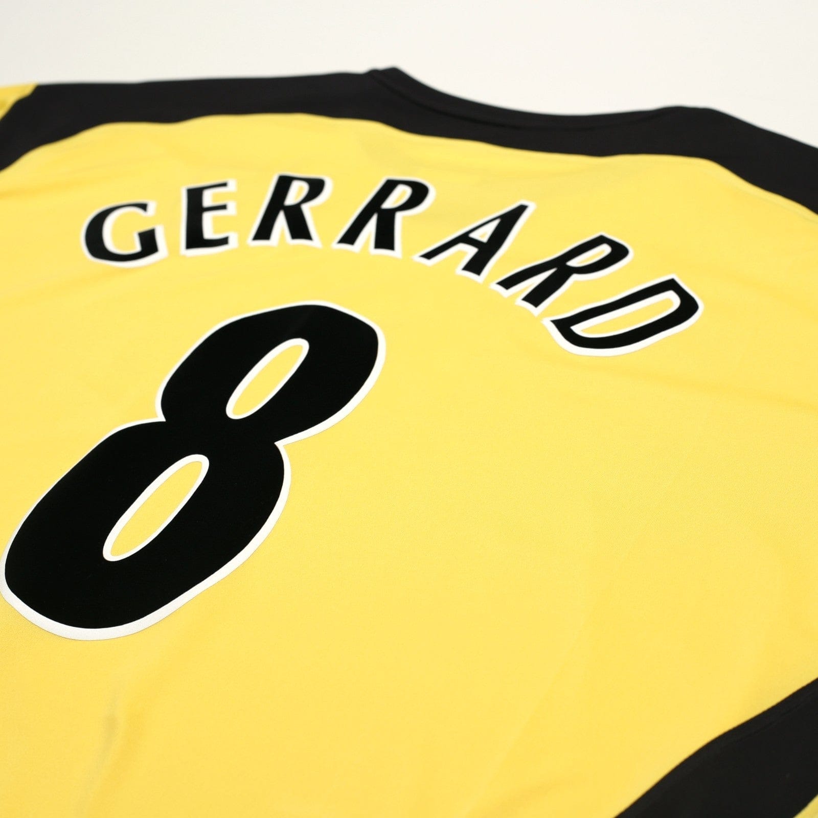 2004/05 Gerrard #8 Liverpool Vintage Reebok L/S Away Football Shirt (XXL)
