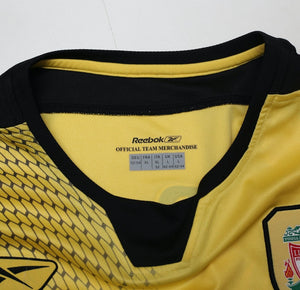 2004/05 GERRARD #8 Liverpool Vintage Reebok UCL Away Football Shirt Jersey (L)