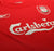 2004/05 GERRARD #8 Liverpool Vintage Reebok UCL Home Football Shirt Jersey (L)