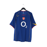 2004/05 HENRY #14 Arsenal Vintage Nike Away Football Shirt (XL)