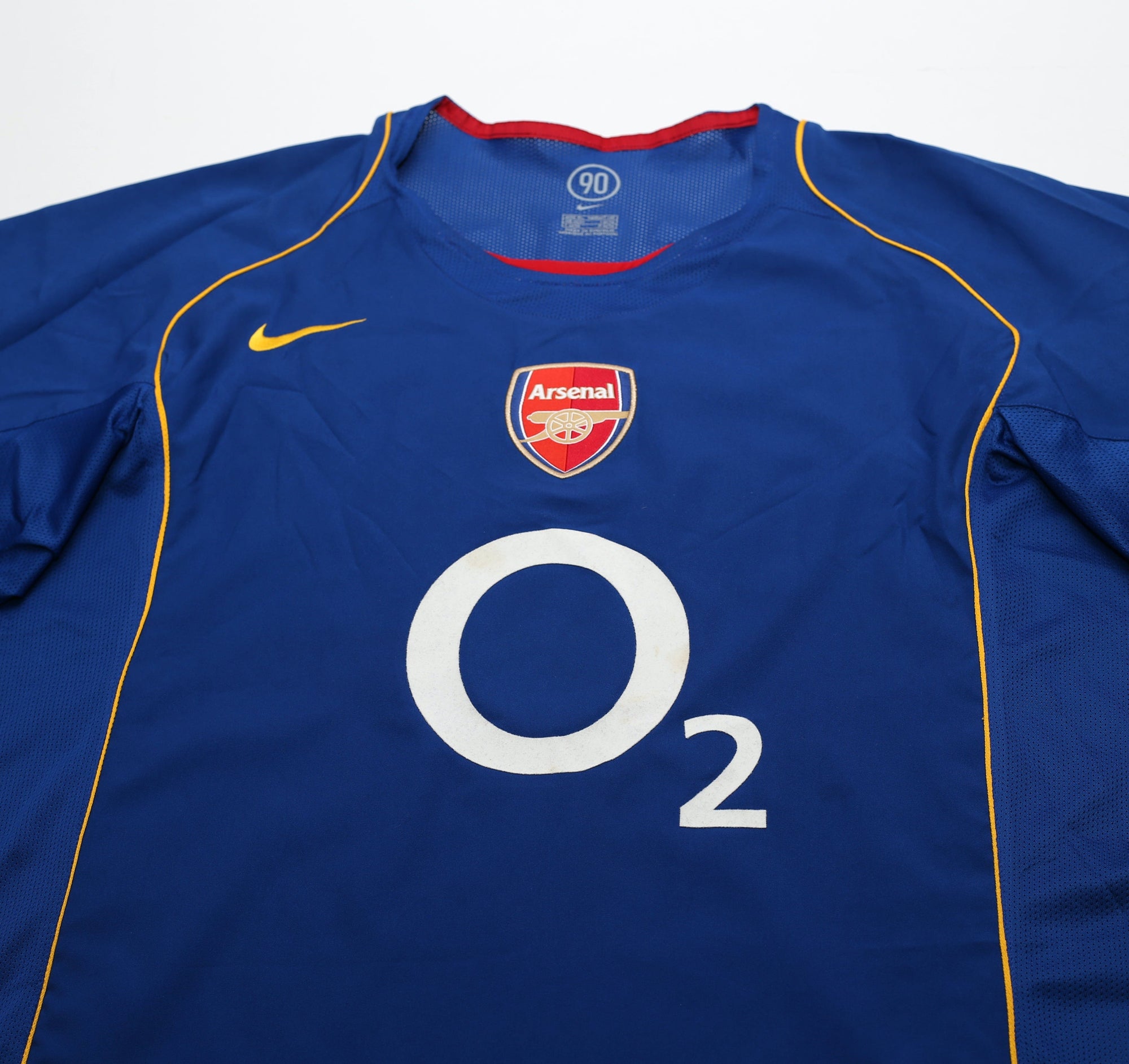 2004/05 HENRY #14 Arsenal Vintage Nike Away Football Shirt (XL)